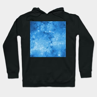 Shiny blue space Hoodie